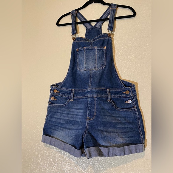 NOBO Relaxed Fit Denim Overalls Size M 7-9 - Picture 2 of 7
